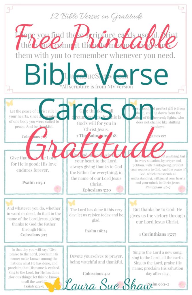 Free Printable Bible Verse Cards On Gratitude Laura Sue Shaw Free Printable Bible Verse Cards On Gratitude Laura Sue Shaw