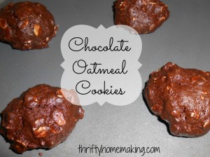 Chocolate Oatmeal Cookies