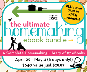 Don’t Miss the ULTIMATE Homemaking eBook Bundle!