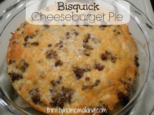 Bisquick Cheeseburger Pie