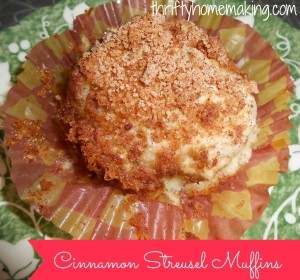 Cinnamon Streusel Muffins