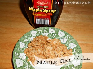 Maple Oat Cookies