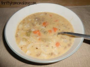 Cheeseburger Soup