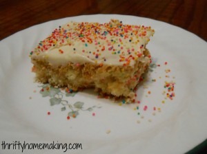 Cake Batter Blondies