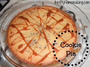 Chocolate Chip Cookie Pie