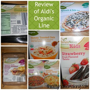 Review of Aldi’s Organic Line