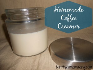 Homemade Coffee Creamer