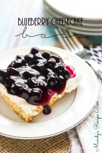 Blueberry Cheesecake Bars