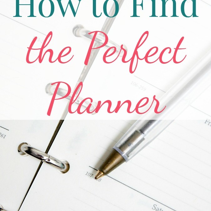 How to Find the Perfect Planner