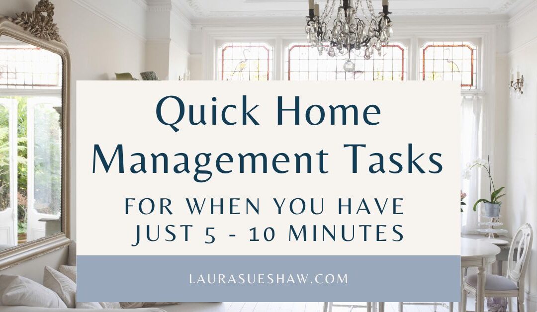 Quick Home Management Tasks