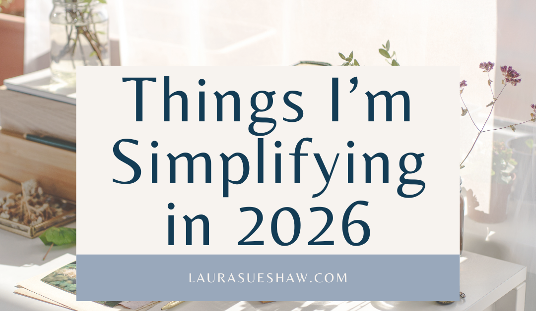 Things I’m Simplifying in 2026