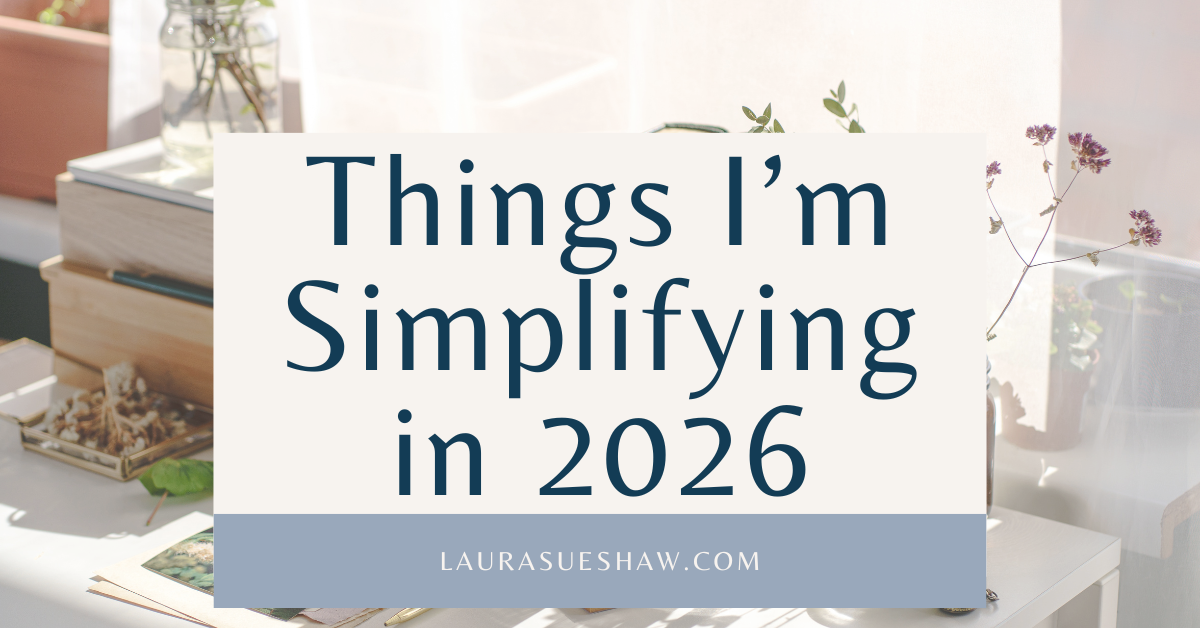 Things I'm Simplifying in 2026